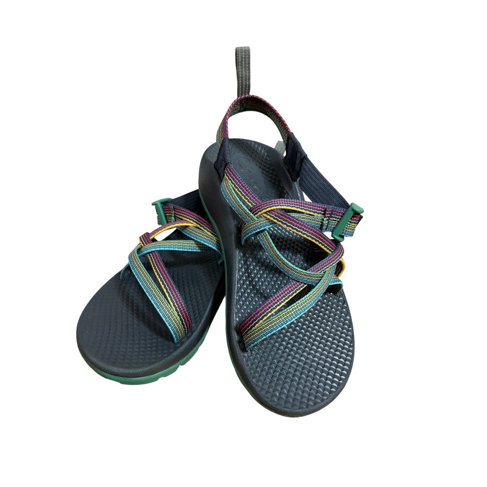 Chaco Kids Z1 Ecotread Multi-Color Strappy Hiking Sandals Black 3 water shoes